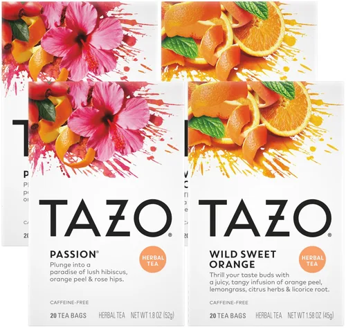 Vista 11 de TAZO Bolsitas de Té Muestra Surtido Paquete de Variedad Caja de Regalo (42 Unidades) 14 Sabores Diferentes Regalos para Ella Él Mujeres Hombres