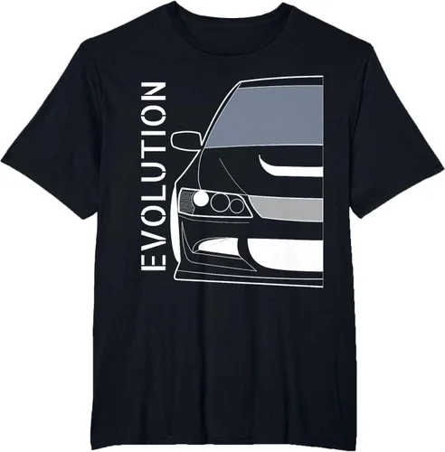 Vista 42 de Camiseta Evo 8 Design Turbo JDM Classic Legends, Negro, S