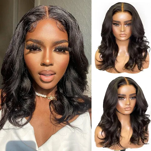 Vista 13 de Peluca negra Kinkycurly con borde 4C, cabello humano 4x4 HD encaje afro rizado cierre peluca para mujeres negras encaje precortado sin pegamento