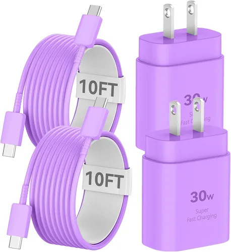 Vista 16 de Cargador de teléfono 17, 16, 15, carga rápida, bloque de carga USB C de 30 W con cable de carga C de 6.6 pies de largo para teléfono 17, 16, 15 Pro
