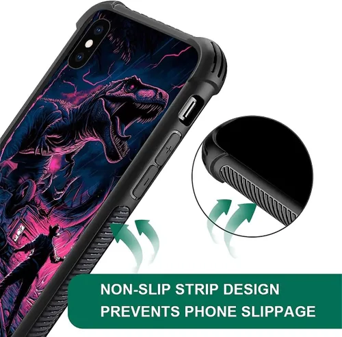 Vista 150 de Funda compatible con iPhone XR, diseño de elefantes africanos para niñas, diseño de patrón a prueba de golpes, antiarañazos, carcasa trasera