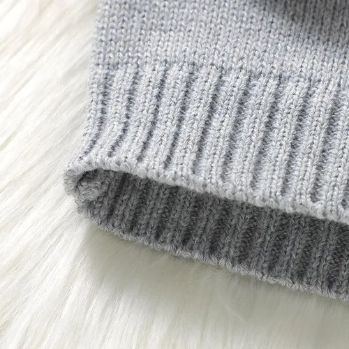 Vista 6 de Karwuiio Suéter de punto de manga larga para bebé y niño pequeño, ropa de otoño e invierno