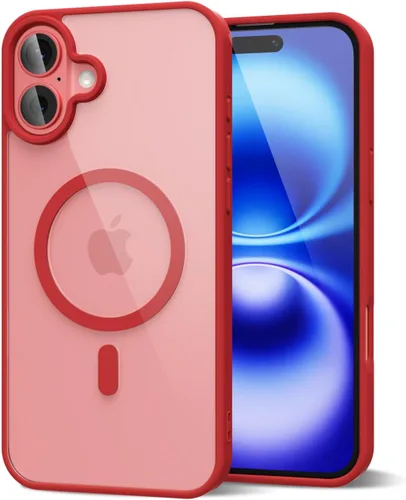 Vista 174 de oakxco Funda magnética transparente compatible con Magsafe, bonita funda delgada y transparente de poliuretano termoplástico no amarillenta, carcasa