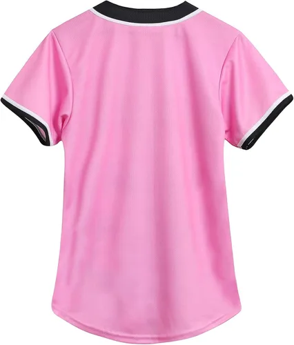 Vista 2 de Amzdest Ropa de los años 90 para mujer, disfraz unisex de hip hop para fiesta, camiseta de béisbol Bel Air, camisa de manga corta con botones
