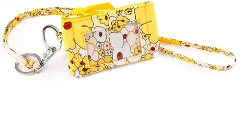 Vista 14 de Combo de funda de identificación con cremallera de algodón para mujer y cordón (varios equipos disponibles), llavero, cartera con cordón de moda (4#)
