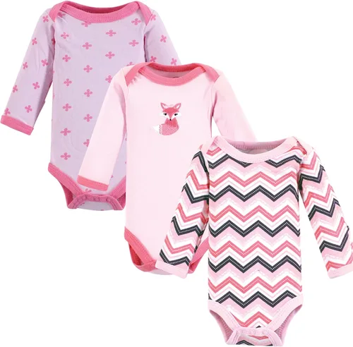 Vista 5 de Little Treasure Luvable Friends - Body de manga larga prematuro (3 unidades)