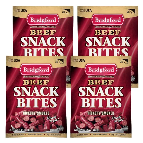 Vista 22 de Bridgford Bocadillos de carne de res de 4 onzas, paquete de 3 – Snacks listos para comer para aperitivos sobre la marcha – Snacks de carne sin