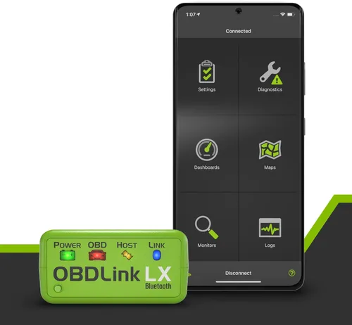 Vista 3 de Herramienta de análisis Bluetooth ScanTool 427201 Obdlink LX: profesional OBD-II para Android y Windows