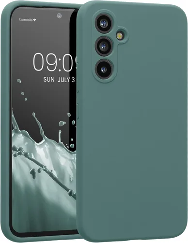 Vista 171 de kwmobile Funda compatible con Samsung Galaxy A13 4G - Funda delgada de silicona TPU - Acabado suave al tacto - Amarillo radiante