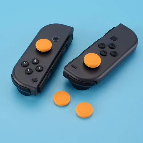 Vista 4 de eXtremeRate PlayVital Switch - Tapas de palanca de mando para Switch Lite, tapa analógica de silicona para Switch OLED Joycon con agarre para pulgar