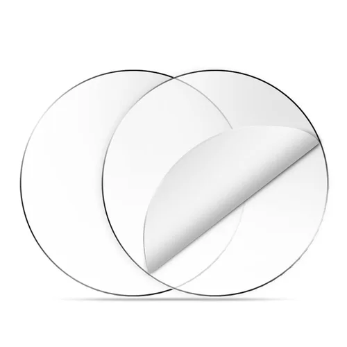 Vista 8 de Gartful 50 piezas de lámina acrílica transparente circular - 1 pulgada, 0.12" de grosor, panel de discos de plexiglás, tablero redondo transparente