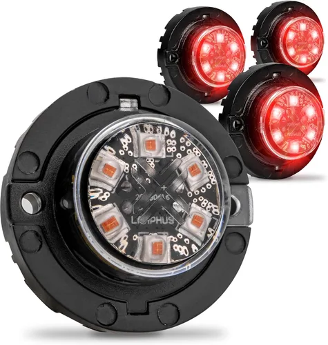 Vista 9 de Lamphus SnakeEye III - Luz estroboscópica de posición oculta [SAE Clase 1] [IP67 Impermeable] [72 Modos de flash] [Función TBT] Luces de advertencia