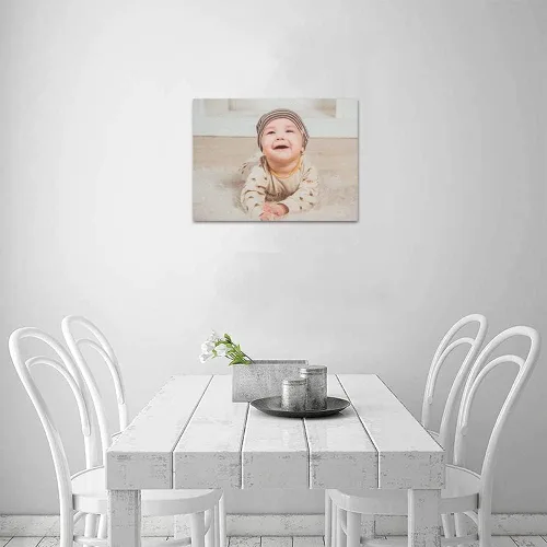 Vista 5 de Shop&Three Impresiones en lienzo personalizadas con tus fotos, arte de pared personalizado, 7 pulgadas de ancho x 5 pulgadas de alto, perfecto