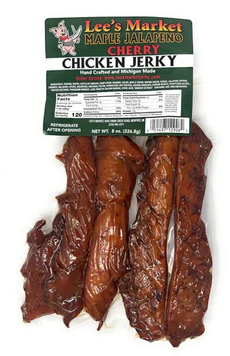 Vista 4 de Lee's Market Carne seca de pollo a la parrilla con piña, suave y tierna, saludable y baja en carbohidratos, sin gluten, apta para dieta paleo