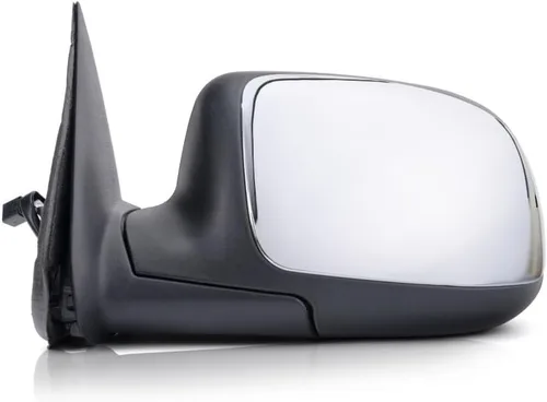 Vista 2 de Para Chevy Silverado 1500 1999 2000 2001 2002 lado del conductor del espejo Power View sin calefacción con cubierta texturizada cromada plegable