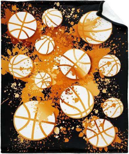 Vista 11 de Darani Una colorida manta de franela ligera súper suave y acogedora para juego de baloncesto, cálida y ligera, manta de cama de 30 x 40 pulgadas
