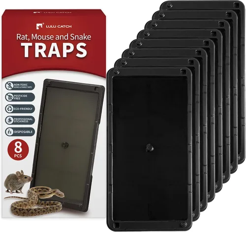 Vista 20 de LULUCATCH, trampas para ratones, 6 unidades de trampas grandes de pegamento para interiores para el hogar, tablas de pegamento a granel pre-cebadas