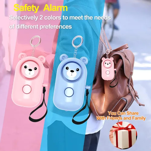 Vista 6 de Safe Sound - Llavero de alarma personal para mujeres, hombres, niños, niños y ancianos, alarma de seguridad de autodefensa de sirena de 130 dB