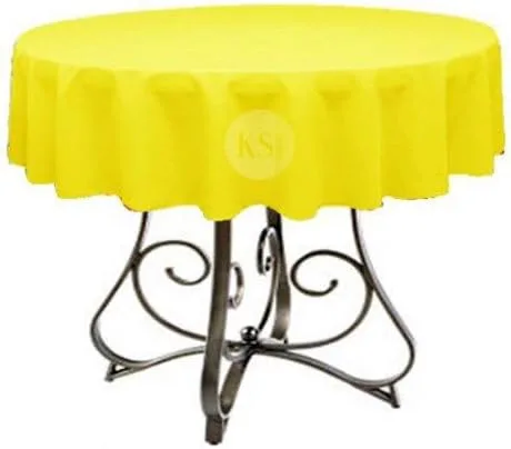 Vista 10 de Mantel redondo de poliéster de 72 pulgadas, disponible en más de 45 colores, ideal para restaurantes y superposiciones versátiles de eventos, elige