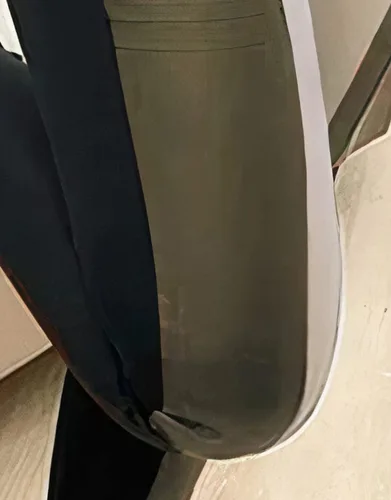 Vista 5 de Flamingals Leggings de piel sintética para mujer, cintura media, cierre de parche elástico