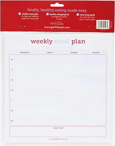 Vista 3 de Fitlosophy Eat Fit - Planificador semanal de comidas, lista de compras y guía de preparación de comidas, 40 páginas