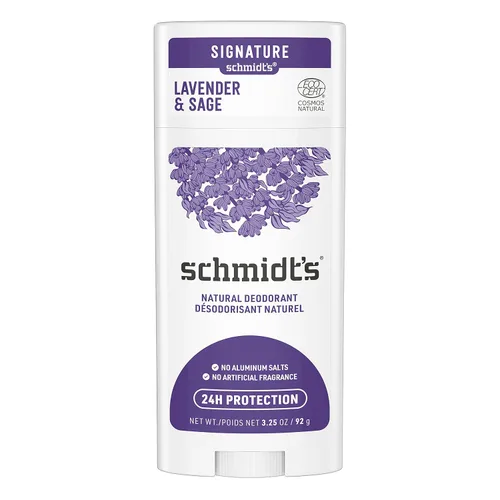 Vista 8 de Desodorante natural libre de aluminio Schmidt's para protección contra el olor y frescura durante 24 horas, Bergamota + Lima vegano, certificado