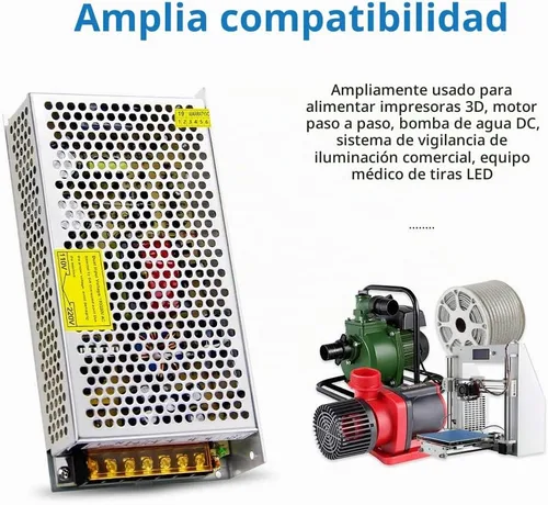 Vista 6 de SHNITPWR DC 24V 5A Fuente de alimentación conmutada 120W AC/DC adaptador