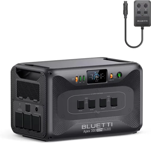 Vista 11 de BLUETTI Apex 300 - Estación de energía portátil, generador solar de 2764.8 Wh con batería de reserva con 6 salidas de CA de 3840 W