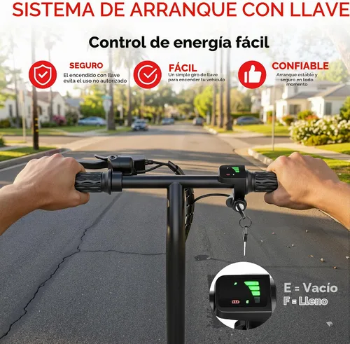 Vista 7 de Scooter eléctrico, scooter E de largo alcance de 21-35 mi para adultos Negro medianoche