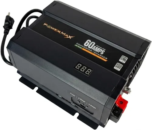 Vista 9 de PowerMax 35 Amp Convertidor de energía para RV Cargador de batería inteligente de 4 etapas de 12V 110V AC a 12V DC Salida ajustable