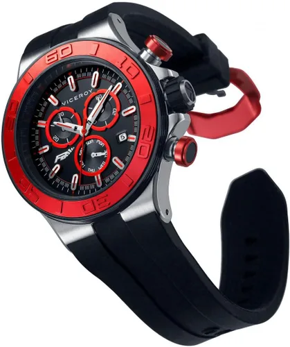 Vista 3 de New Viceroy 47777-77 Reloj de pulsera de cuarzo para hombre, multifunción, con fecha, Cronógrafo