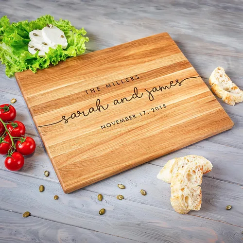 Vista 9 de Tabla de cortar personalizada, tabla de cortar grabada, tabla de cortar personalizada, regalo de boda, despedida de soltera, aniversario