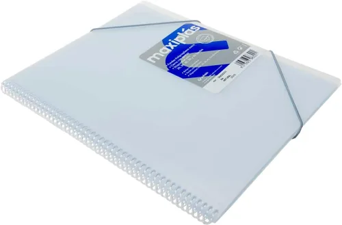 Vista 4 de grafoplás 39836060-carpeta de Espiral A4 con Cubiertas de Sobre – Amarillo y 60 Bolsillos