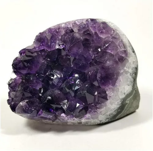 Vista 3 de StoneStory Piedra natural de racimo de amatista uruguay para cristales curativos para decoración del hogar Reiki de 14.11-17.64 oz
