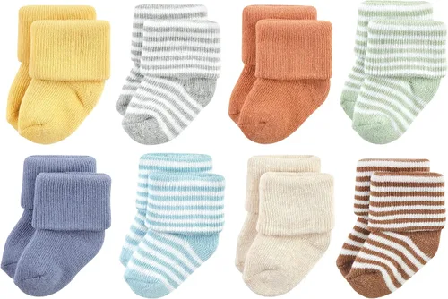 Vista 89 de Hudson Baby - Calcetines de algodón para bebés recién nacidos y Terry para niñas bebés