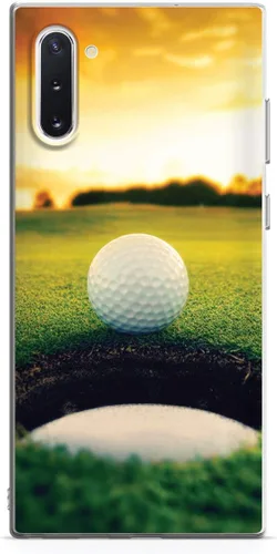 Vista 14 de Inspired Cases - Funda con textura 3D para iPhone Xs Max - Funda protectora de goma para iPhone Xs Max de Apple - Pelota de golf Sunset