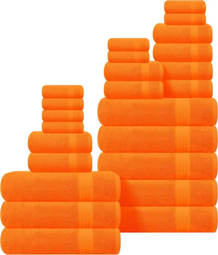Vista 44 de GLAMBURG Juego de 2 Sábanas de Baño Extra Grandes de Algodón Premium de 700 GSM - 100% Algodón Peinado - 2 Sábanas de Baño 35x70 pulgadas - Calidad