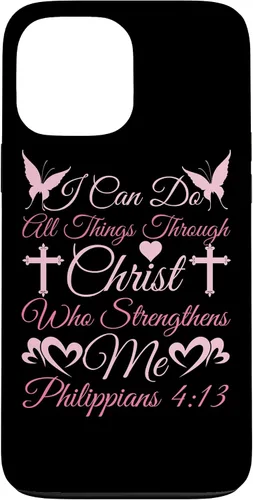 Vista 24 de Christian I Can Do All Things Through Christ Religious Case for iPhone 17