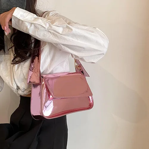 Vista 2 de Bolsos hobo para mujer, Y2k, plateado, bolso de mano, bolso de mano, bolso de mano, bolso de fiesta, bolso de mano, bolsos cruzados 2023