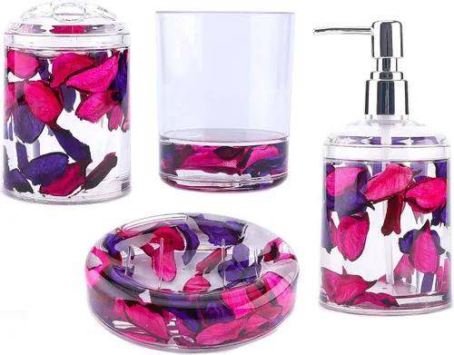 Vista 11 de Locco Decor Acrílico líquido 3D movimiento flotante baño cocina tocador accesorio jabón loción dispensador océano dibujos animados animal tema pato