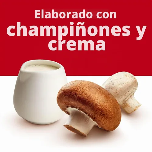 Vista 4 de Campbell's Cream of Mushroom - Sopa condensada de crema de champiñones, lata de 10.5 onzas