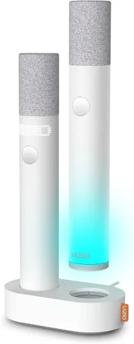 Vista 20 de VIZIO MicMe 2.1 Barra de sonido de karaoke, 2 micrófonos inalámbricos, subwoofer inalámbrico con Dolby Atmos, DTS:X, altavoz Bluetooth, compatible