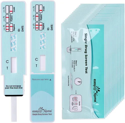 Vista 9 de Easy@Home Kit de pruebas de drogas de un solo panel de marihuana (THC) - # EDTH-114 (paquete de 20)