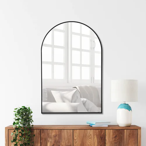 Vista 51 de NicBex Espejo de pared, espejo de aleación de aluminio de 36 x 24 pulgadas, espejo de pared para dormitorio, baño (horizontal/vertical), sala
