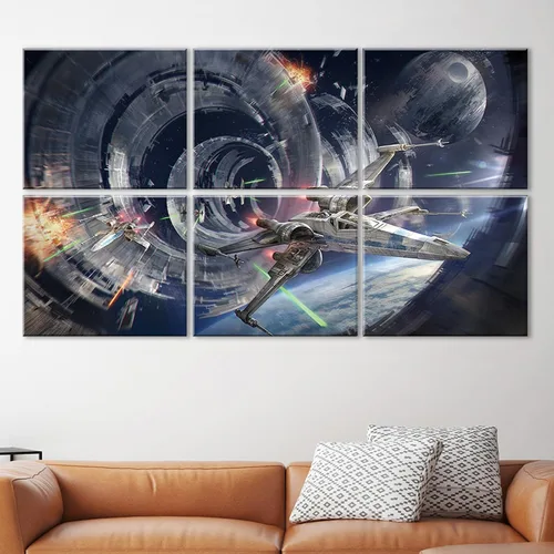 Vista 9 de JBER Paneles acústicos artísticos, paquete de 8 paneles acústicos para decoración de pared con autoadhesivos, paneles de absorción de sonido