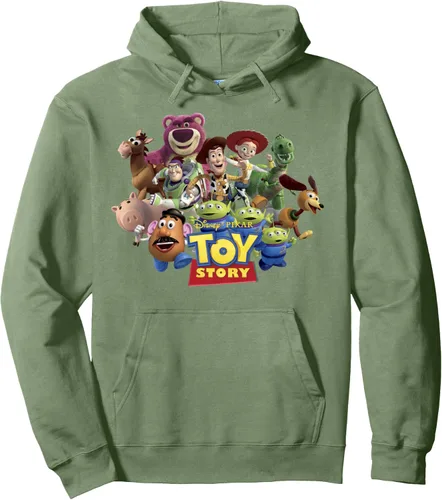 Vista 7 de Disney Pixar Toy Story Buzz Woody Jessie Running Sudadera con capucha, Negro