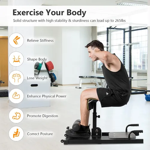 Vista 4 de Sissy - Máquina de sentadillas 8 en 1, máquina multifuncional para sentadillas, equipo de gimnasio en casa para entrenamiento de fuerza de piernas