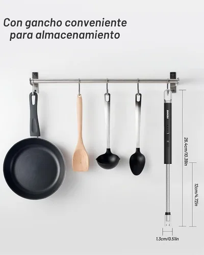 Vista 7 de VEHHE - Encendedor de velas eléctrico, encendedor de arco recargable con batería LED, pantalla de batería, cuello flexible largo, USB, encendedores