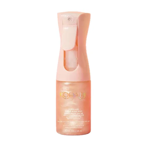 Vista 9 de Kopari Golden Sunglaze Protector Solar en Niebla para el Cuerpo SPF 50, Infundido con Aceite Corporal con Destellos, Niebla Hidratante, Hidrata
