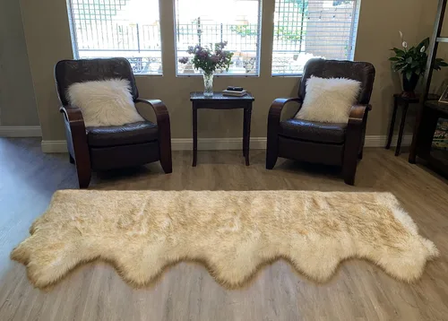 Vista 59 de LAMBZY Alfombra de pelo de oveja sintética, hipoalergénica, súper suave, sedosa para sala de estar, habitación de los niños, sofá